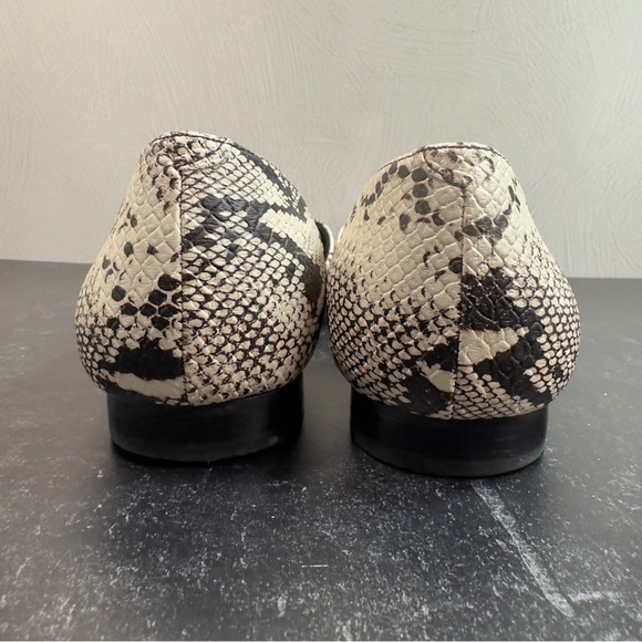 Walking Cradles Raya 9.5W(D) Snake Print Leather Bone/Black - Picture 5 of 10